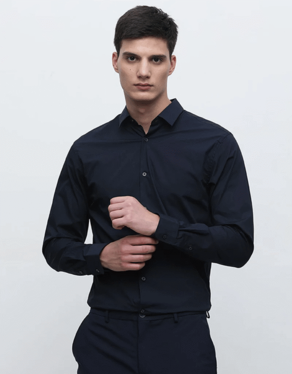 Navy Blue Formal Shirt – For the Man Who Means Business